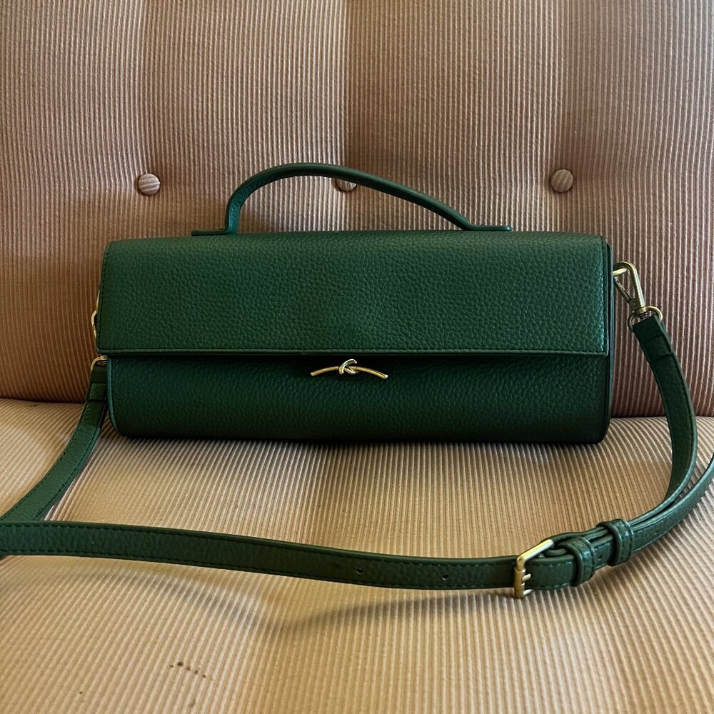 Anthropologie Pebble East West Bag Dark Green